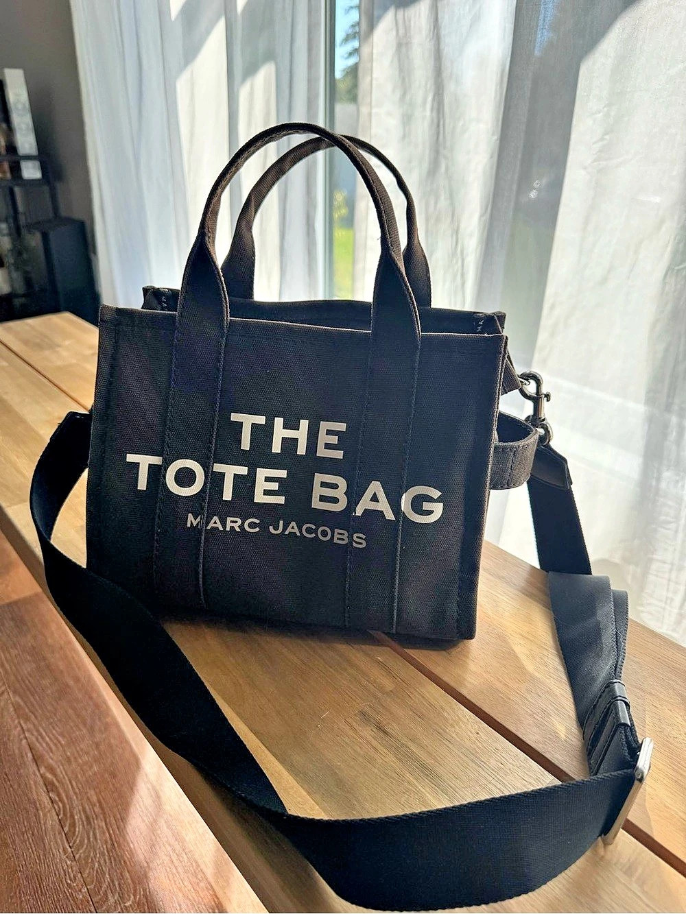 Marc Jacobs The Small Tote Bag Black with Shoulder Strap